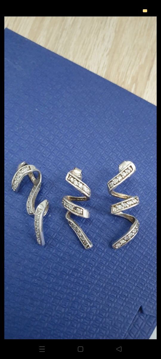 Komplet biżuterii srebro 925