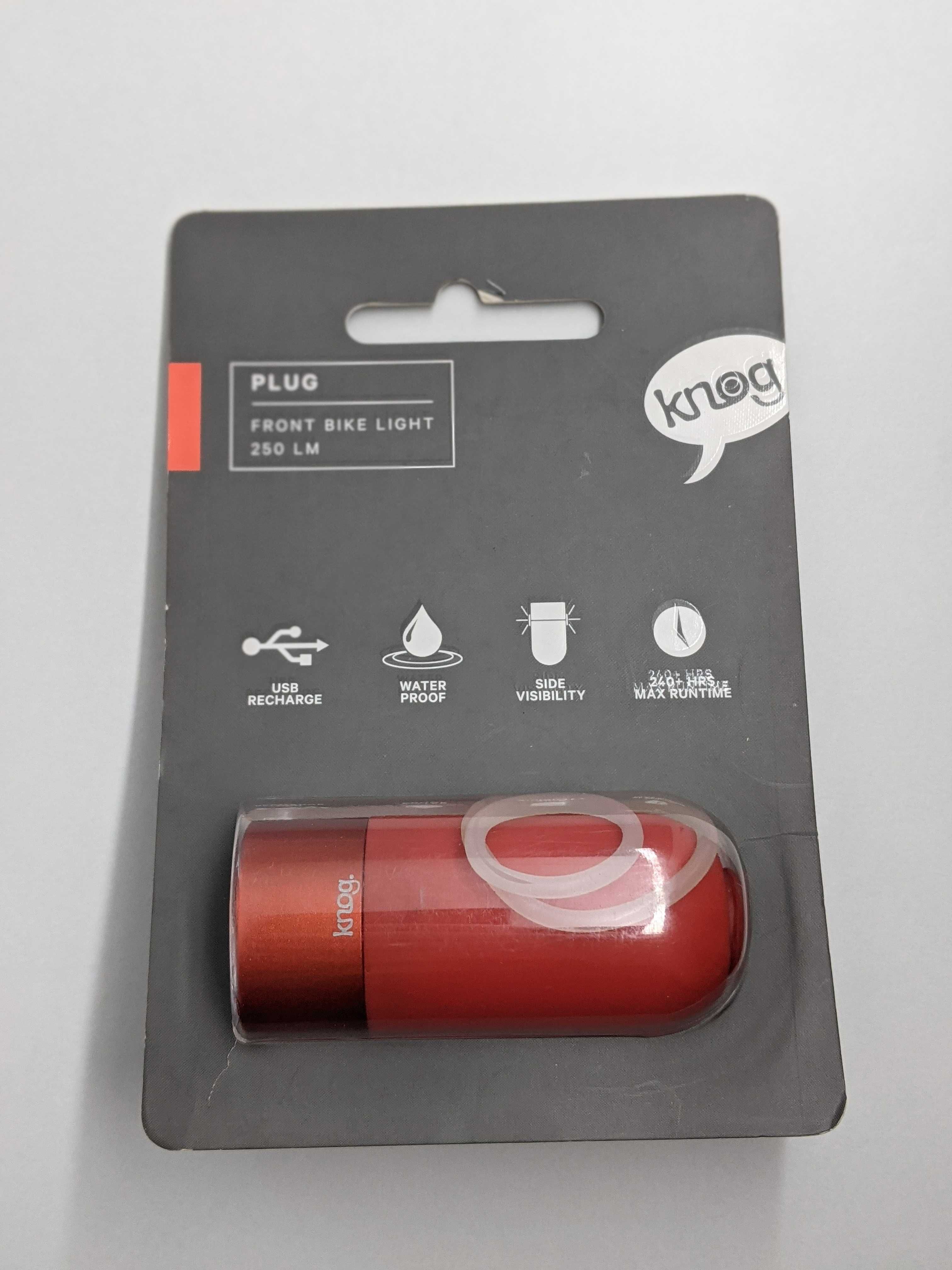 Knog Plug Front 250 lm Red