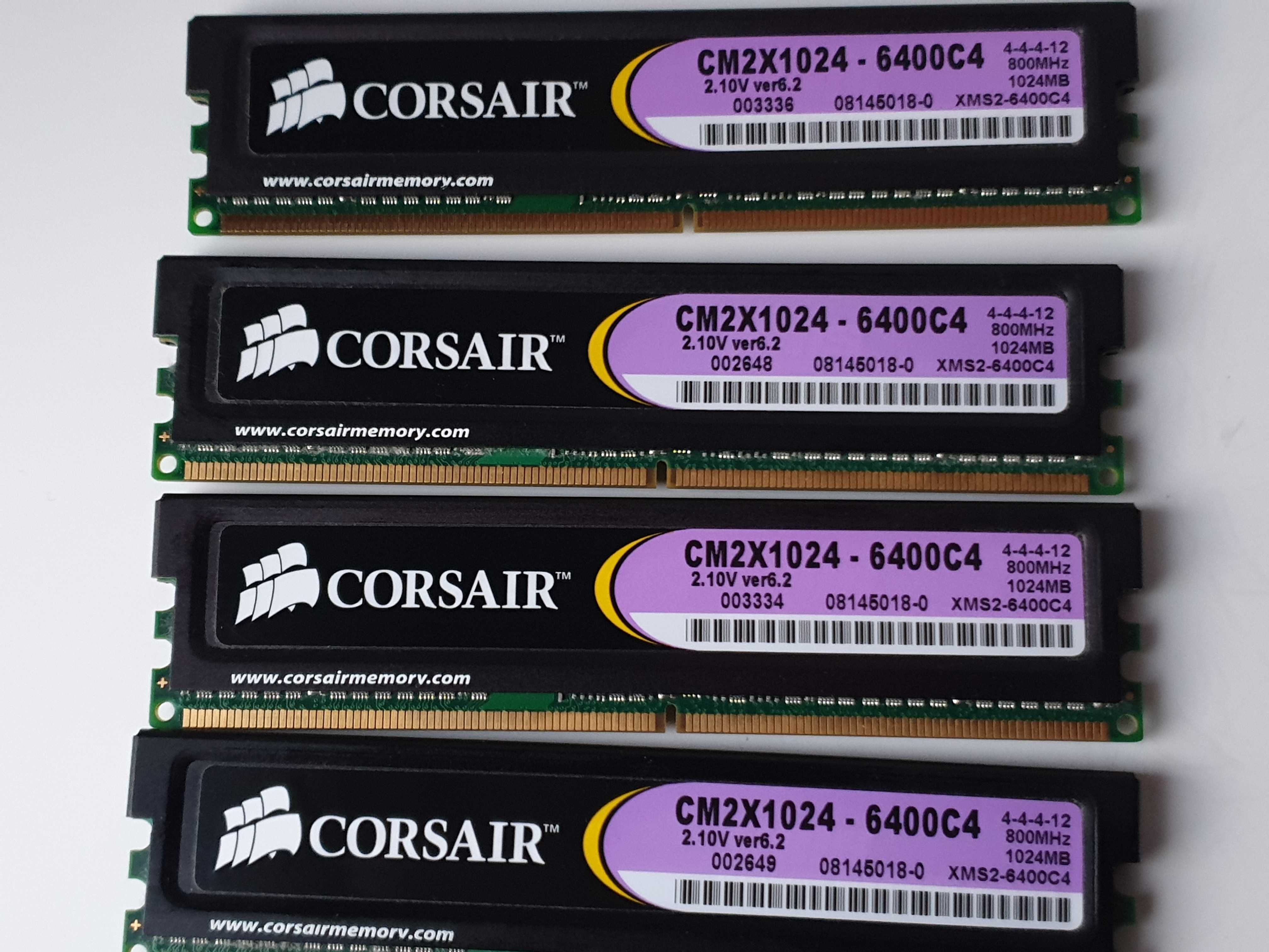 DDR2 SDRAM 2Gb,  Corsair, CM2X1024-6400, 800MHz,