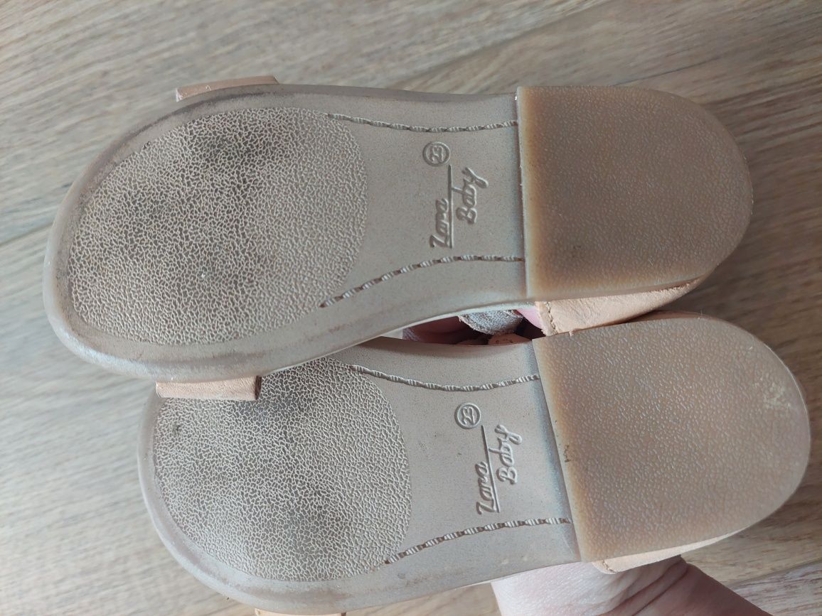 Sandalki zara baby róż 23