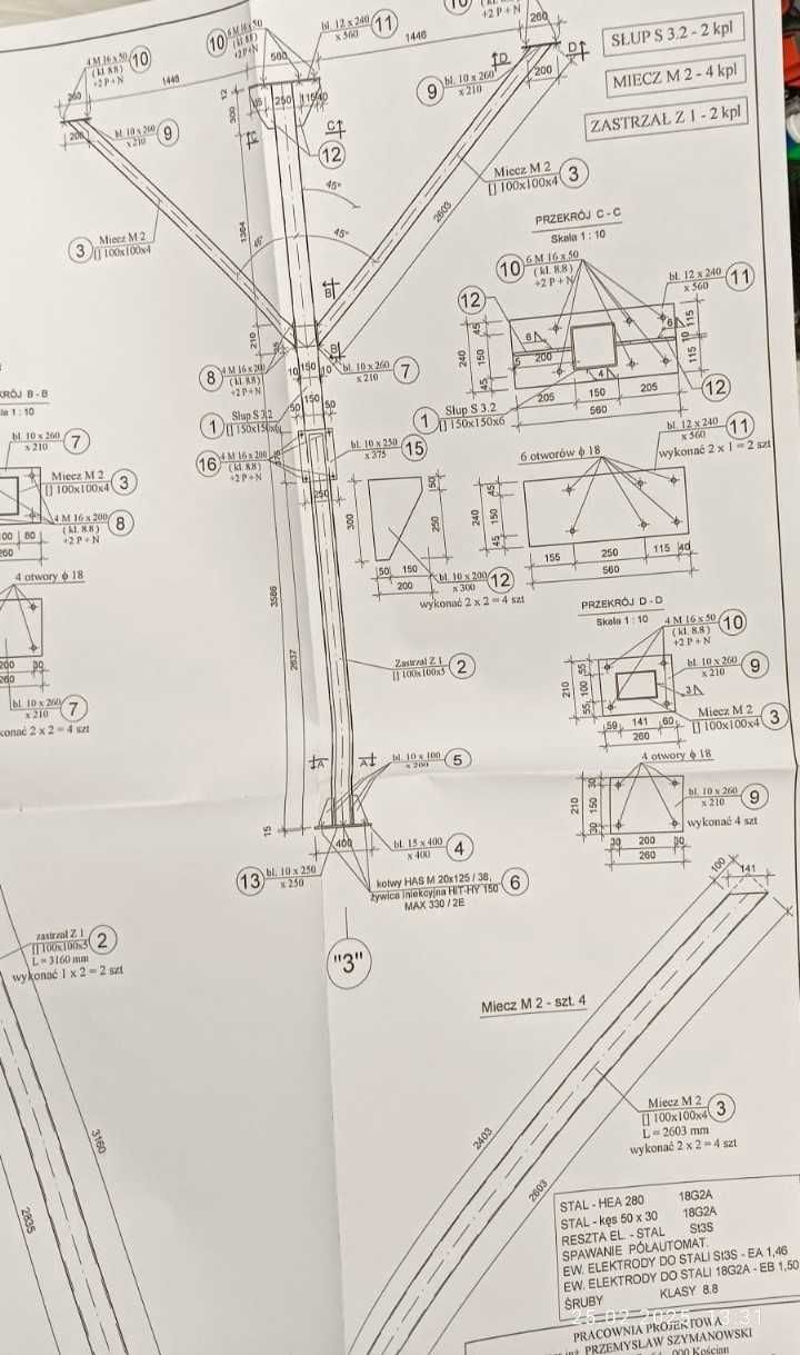 Konstrukcje stalowe – projekt, spawanie, montaż