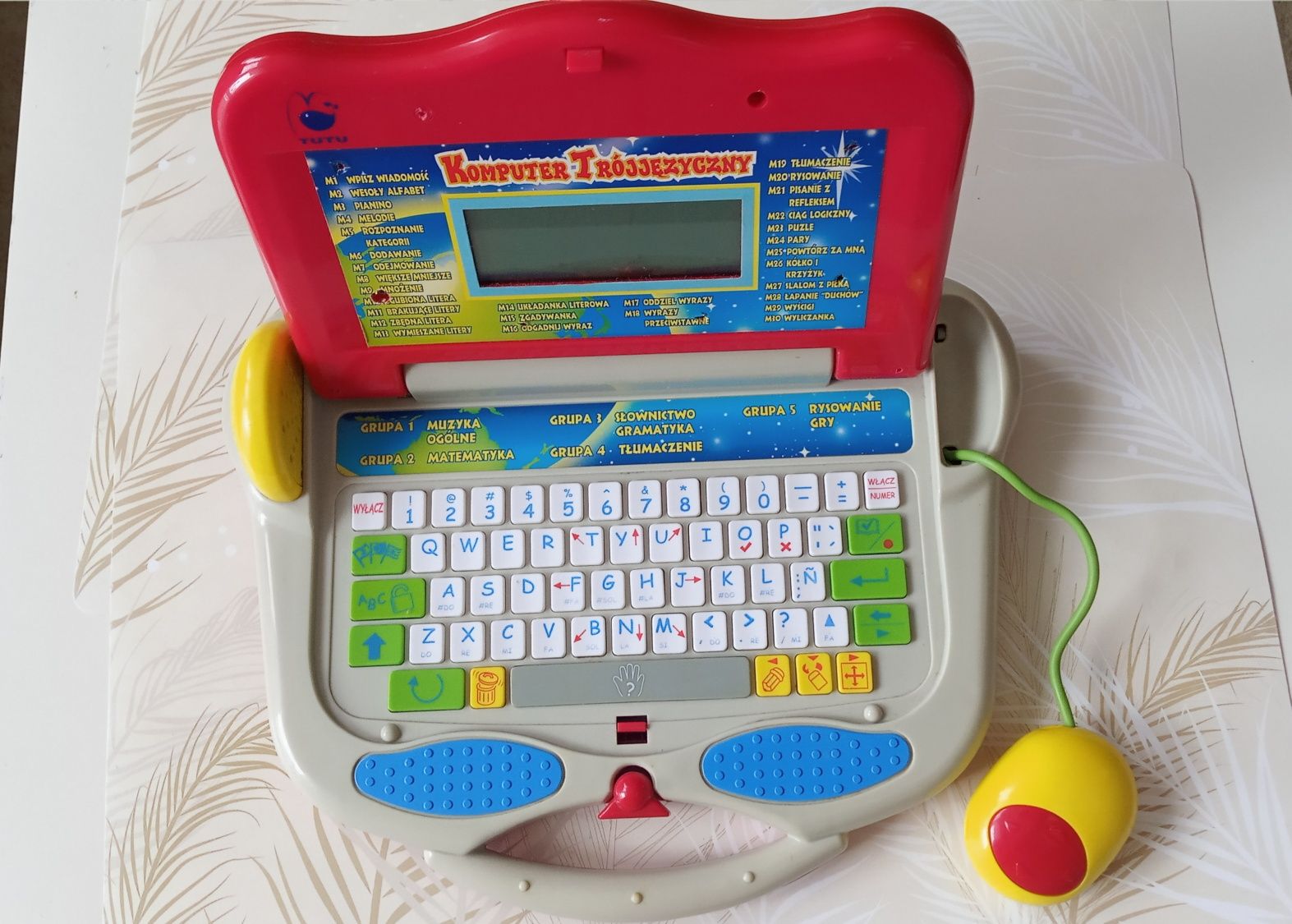 Komputer dziecięcy laptop trójjęzyczny interaktywny Tutu (ang.fr.pl)