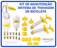 NOVO - Kit manutenção Sistema Travagem Bicicleta