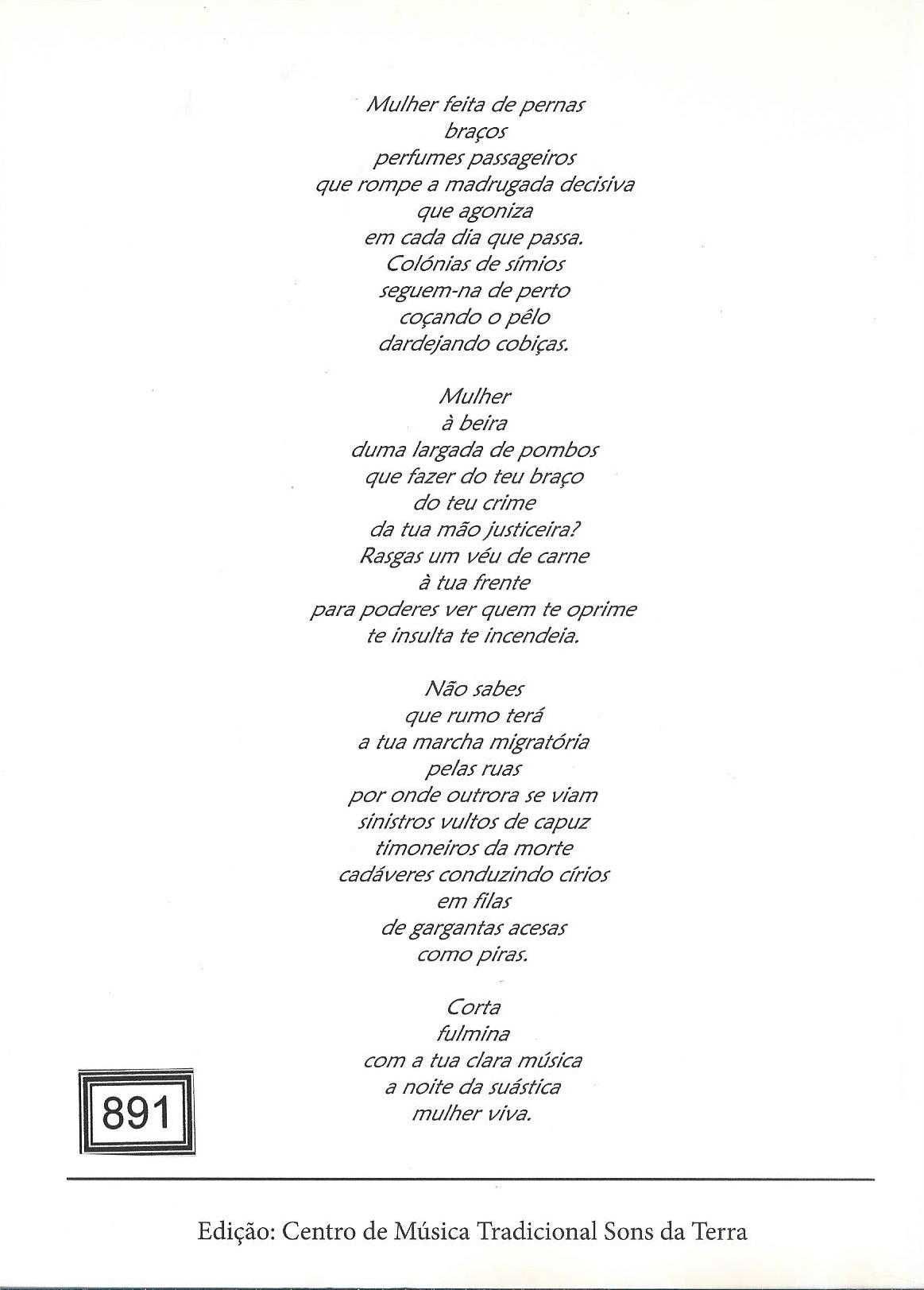 Mário Correia	- - -		As Mulheres Cantadas Por José Afonso	- -  -	Livro