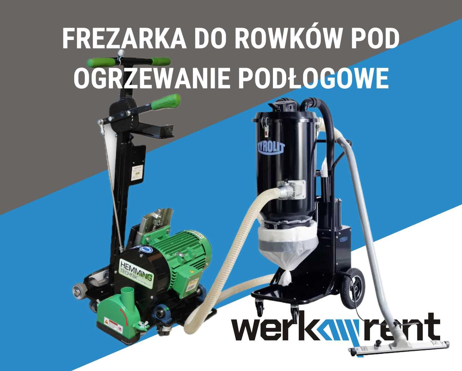 Frezarka do ogrzewania podłogowego | Frezarka do betonu WYNAJEM