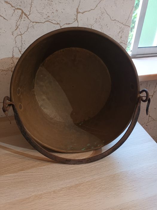 2 Caldeiras, panelas, tachos de cobre antigas