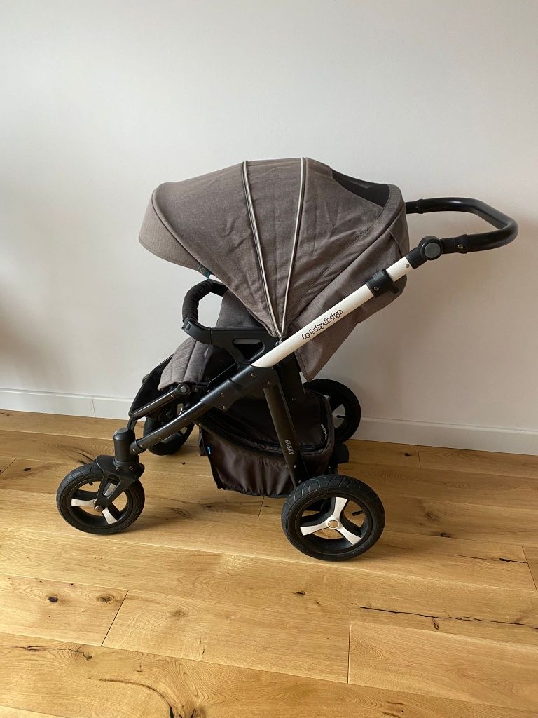 Wózek Baby Design Husky 2 w 1 z adapterami