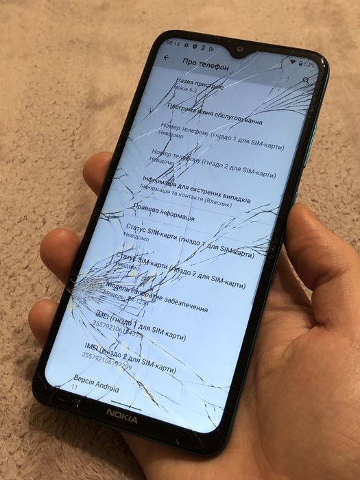 Телефон Nokia 5.3 4/64gb Android 11 (технічно супер )