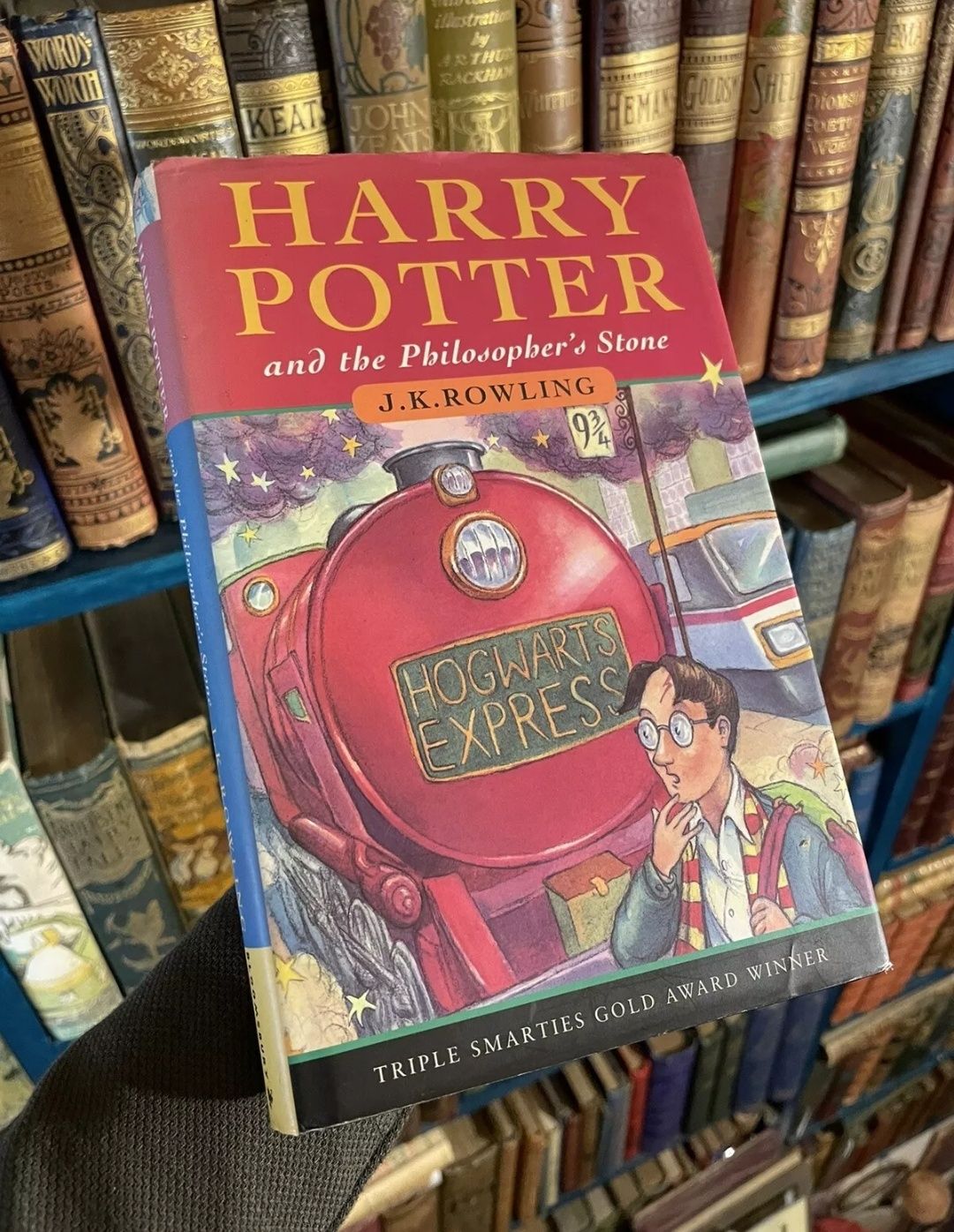 Harry Potter and the Philosopher's stone podpisana, pierwsza edycja