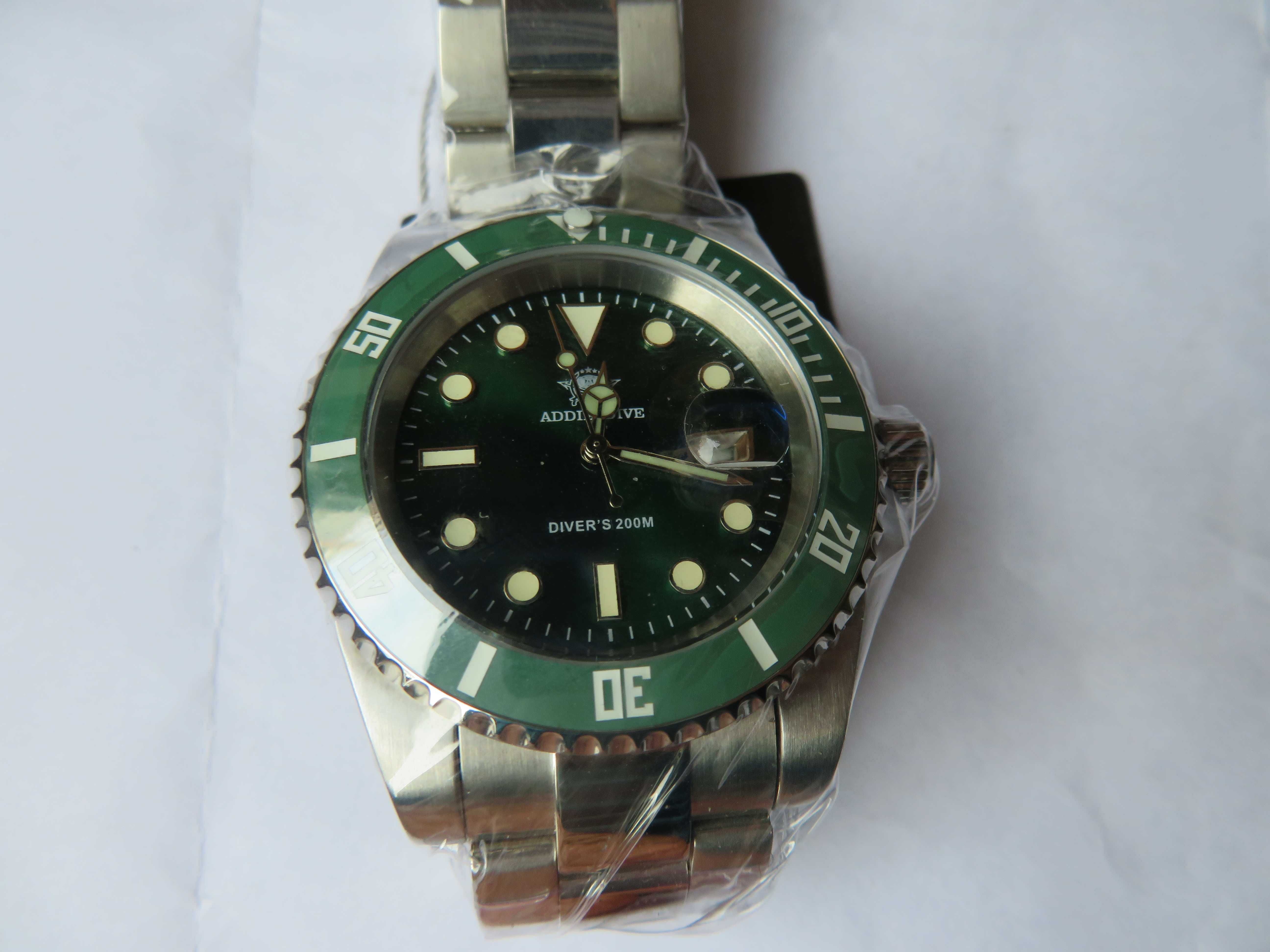 zegarek diver nurek Addiesdive stalowy wr 200 zielony nowy