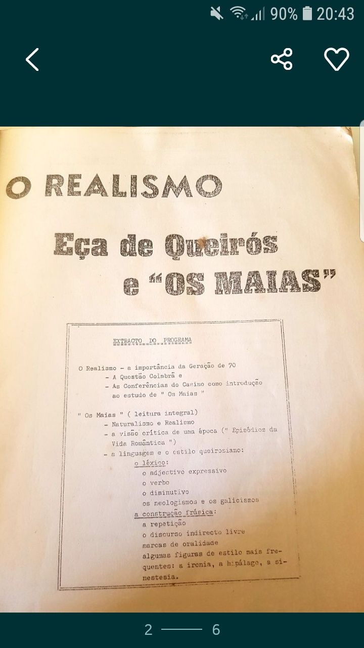 Revista pão com manteiga e sebenta os Maias