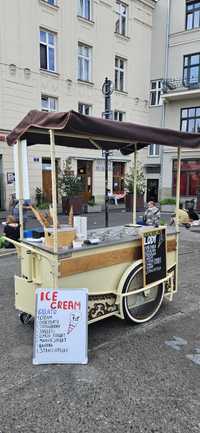Wózek gastronomiczny riksza lody szpatułkowe sanepid