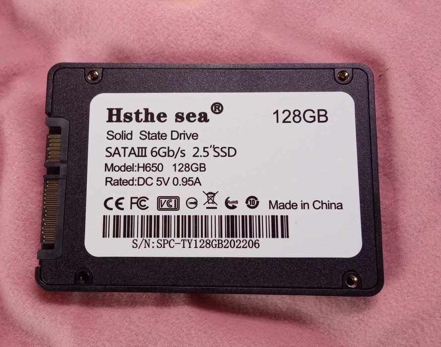Nowy Dysk SSD 128GB  6GB/s Sata III 2,5" do komputera, laptopa itp.