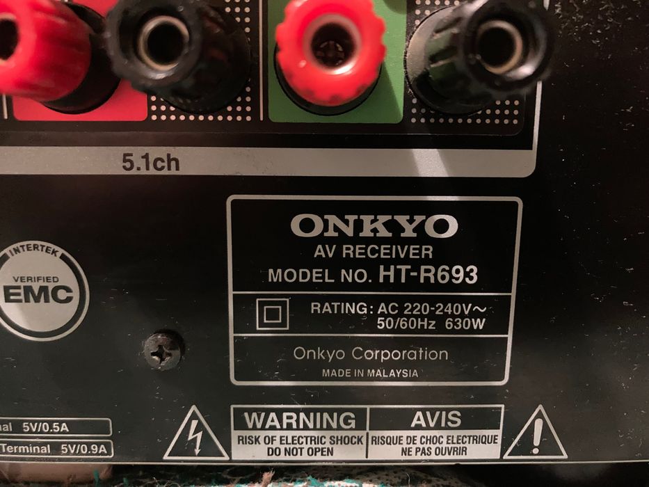AV-ресивер Onkyo HT-R693 (HDMI, 7.1, WI-FI, Bluetooth, 4k)