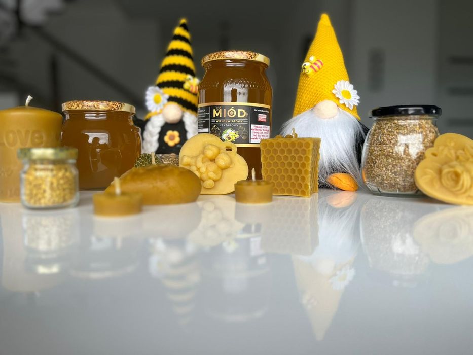 Miód i pyłek kwiatowy