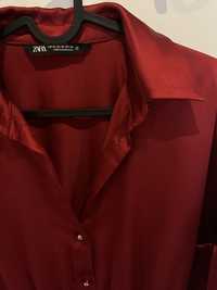Vestido Zara XS vermelho escuro
