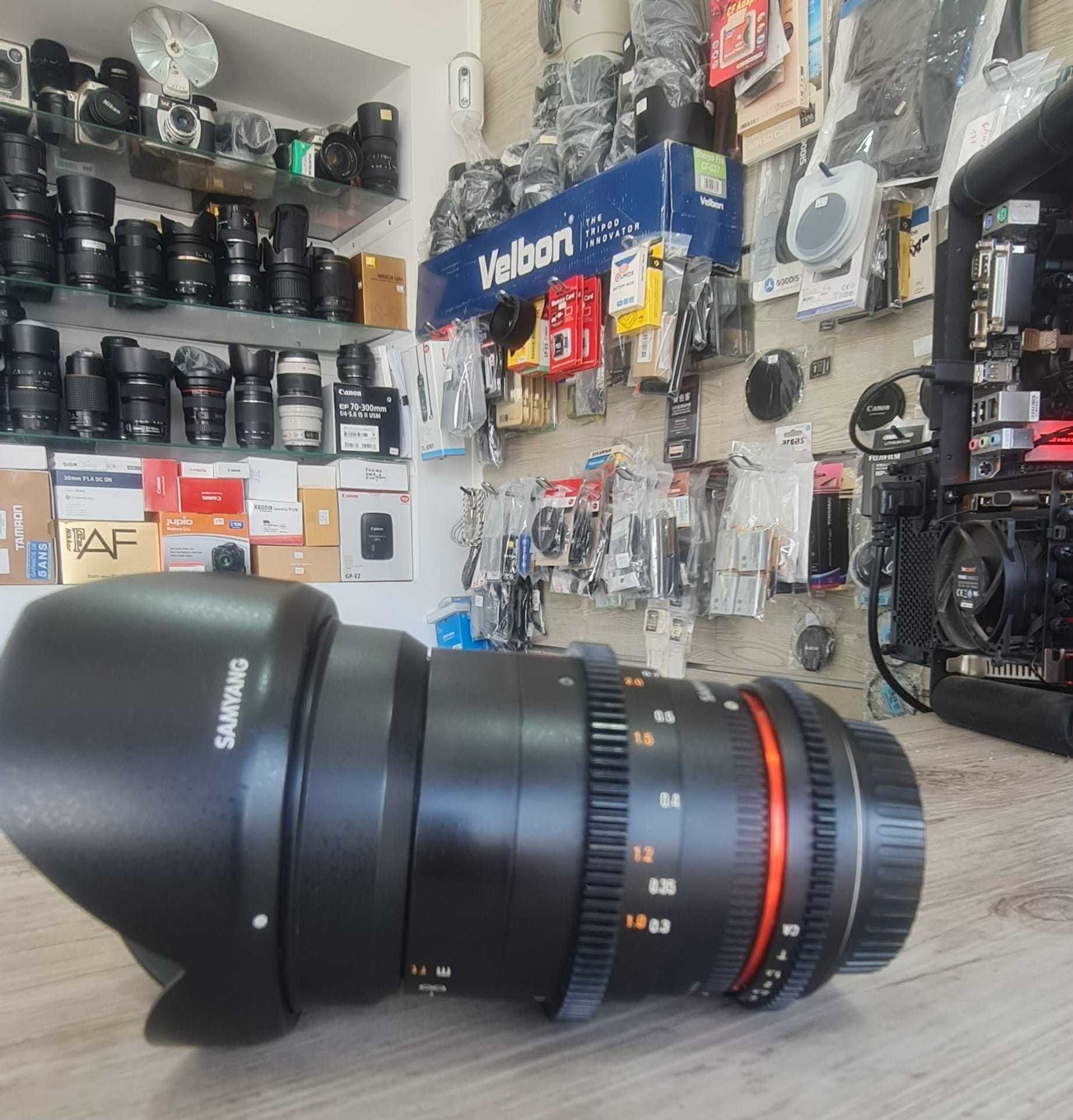 Samyang 35mm MF T1,5 Video DSLR II para Canon EF