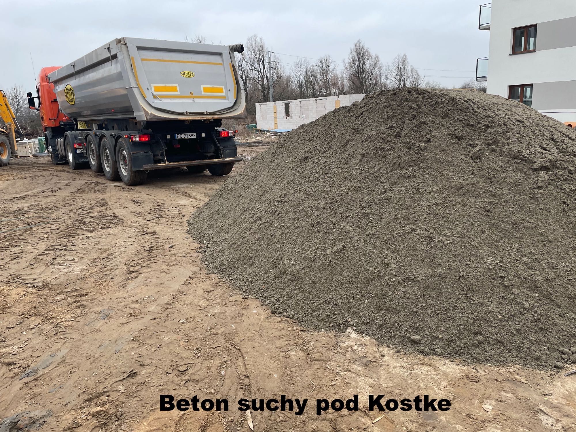 żwir piasek beton ziemia grys tłuczeń gruz wywrotki Poznań