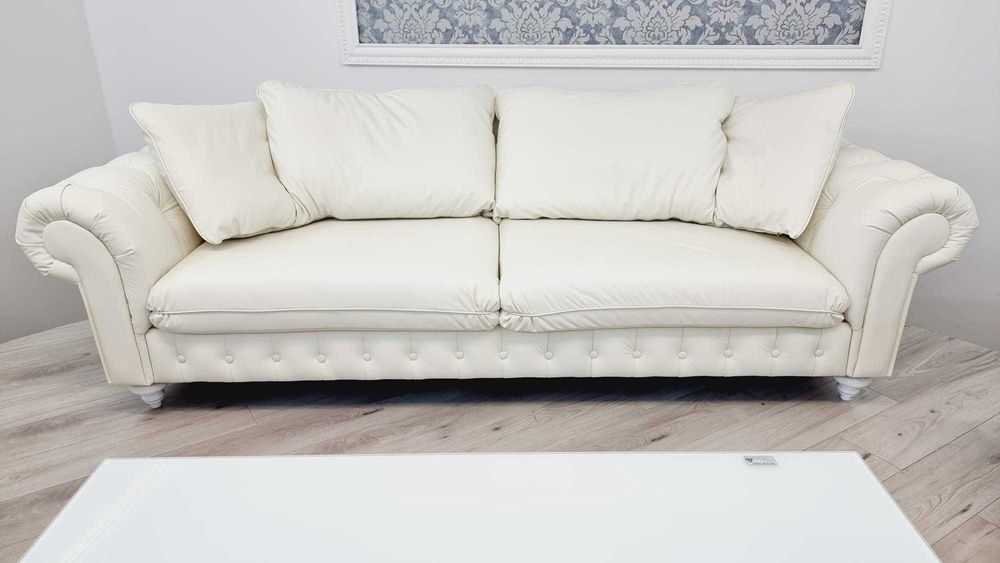 Zestaw skórzany Comfort LINE 3+2+1 wygodny chesterfield od producenta!