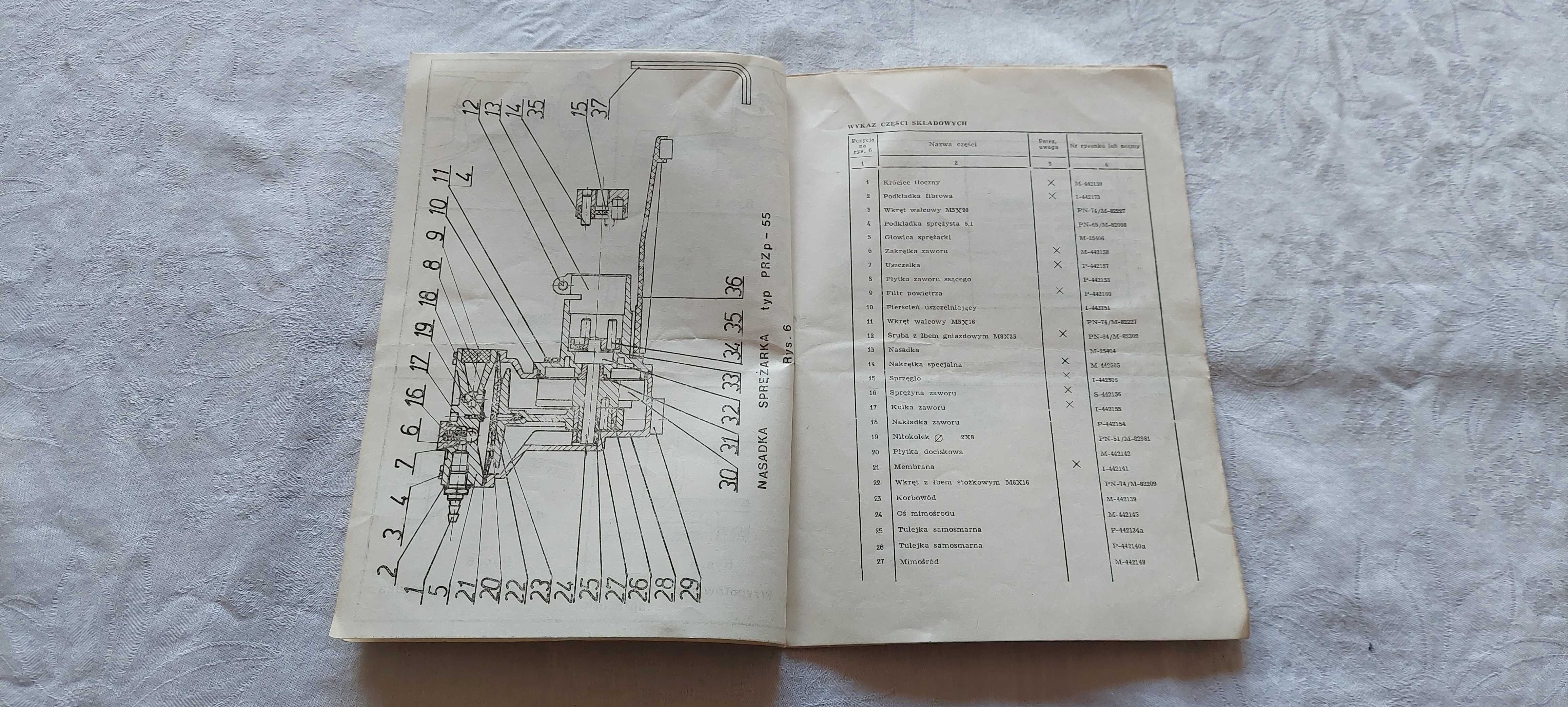 COMBI- Nasadka-sprężarka PRZp - 55 instrukcja