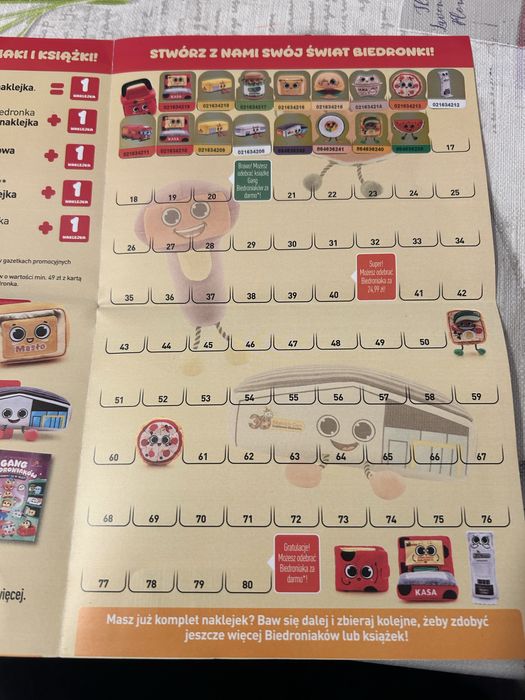 16 naklejek z Biedronki - Gang Biedroniaków