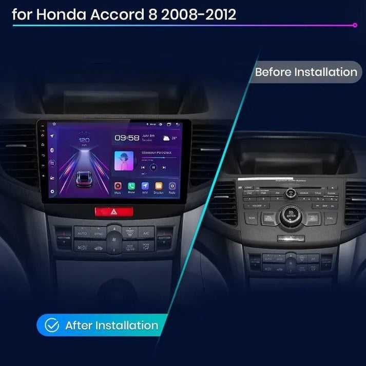 Radio Nawigacja Honda Accord 8 (2008 - 2012) Android Auto, 8GB, 256GB