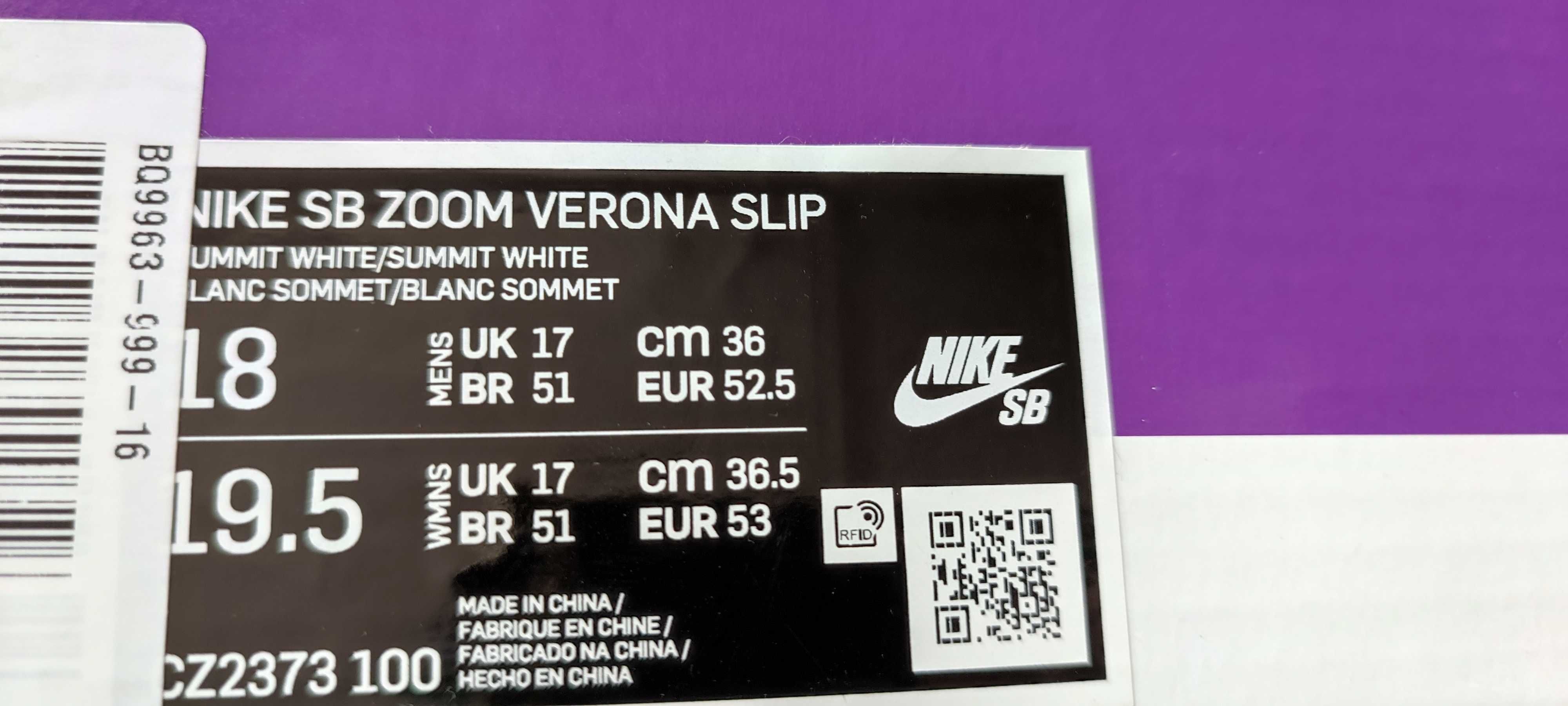 Nike SB Zoom Verona nowe 52,5