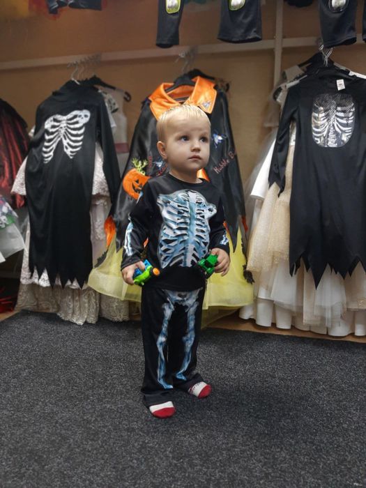 Костюм скелет череп свято хеловін хелоуїн на 1-2 та 3-5