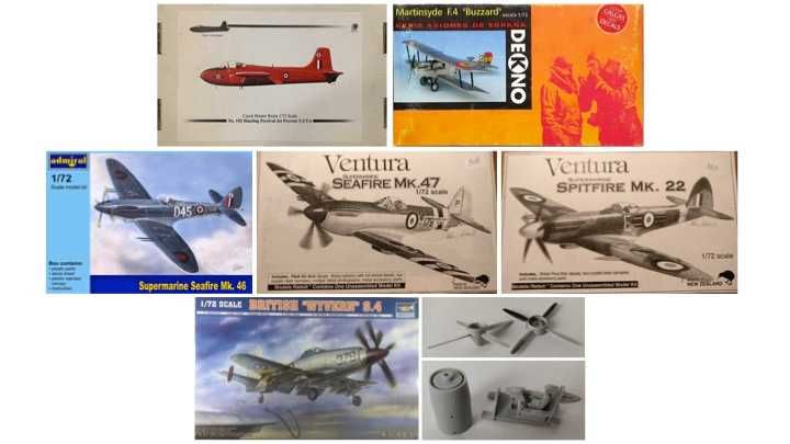Kits aviões 1:72 Ingleses