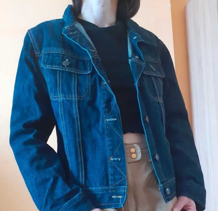 38 40 Jak nowa kurtka dżinsowa jeansowa katana vintage retro Bonprix