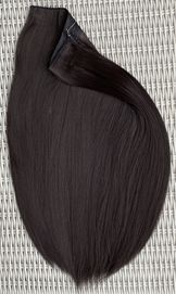 Włosy doczepiane, najciemniejszy brąz, włosy na żyłce ( 365 )
