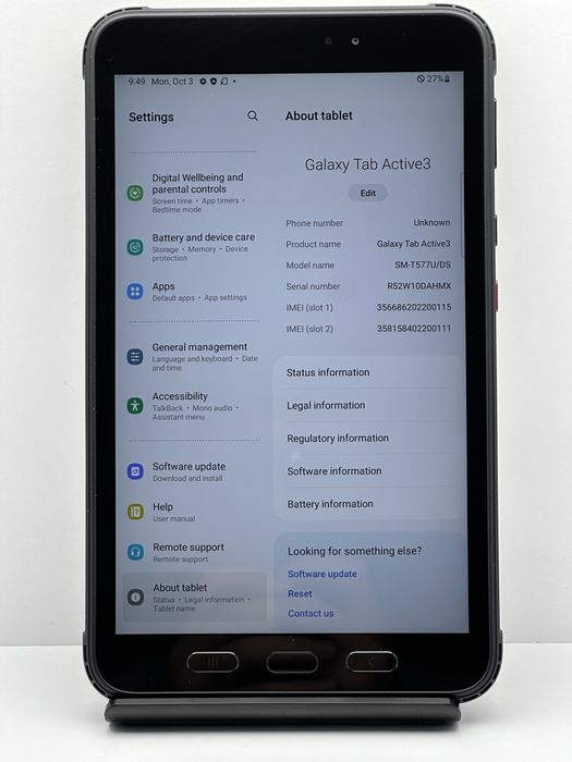 Samsung Galaxy Tab Active 3  LTE 4/64 GB Wi-Fi