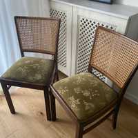 Krzesła drewniane bukowe / plecionka wiedeńska / rafia