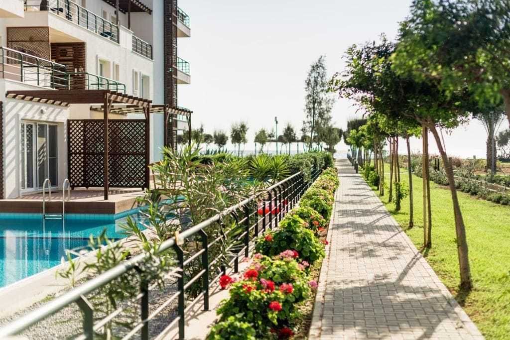 Квартира 86м2+13м2 терраса/Апартамент 3+1 в 100м от моря, мебель Кипр