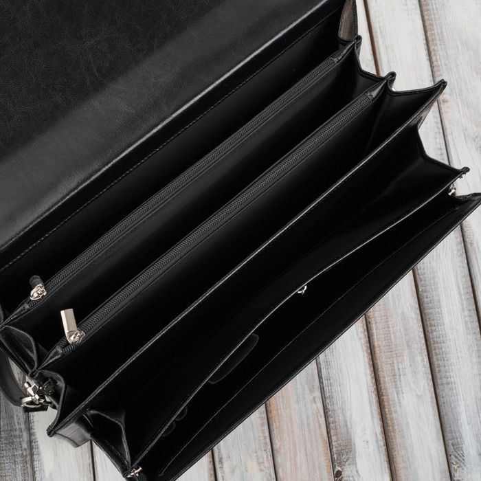 Aktówka męska skórzana Paolo Peruzzi do ręki i na ramię S-46-BL