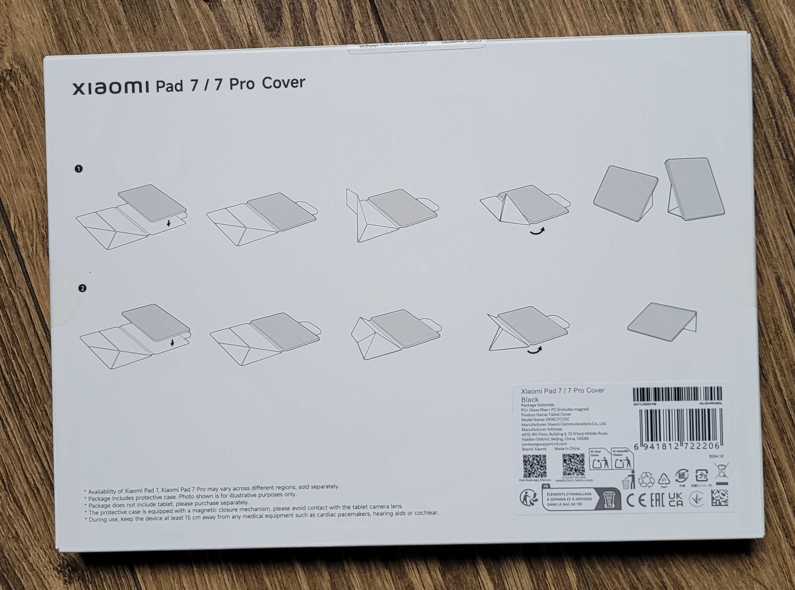 Etui Xiaomi do Xiaomi Pad 7 / Pad 7 Pro Cover tablet 60271 czarne NOWE