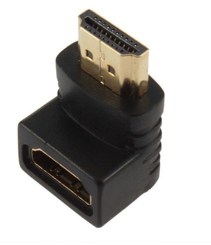 Adaptador Ficha HDMI M - HDMI F (90º) [OLX.B01]