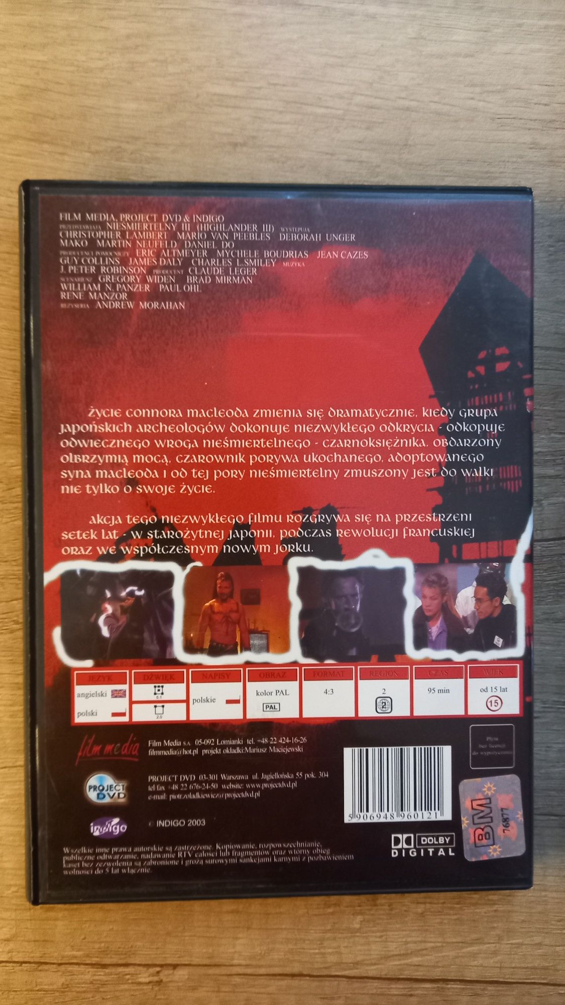 Nieśmiertelny III: Czarnoksiężnik DVD nowe!