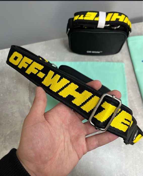 Off-White Hard Core сумка чорна через плече нейлонова чоловіча мужская