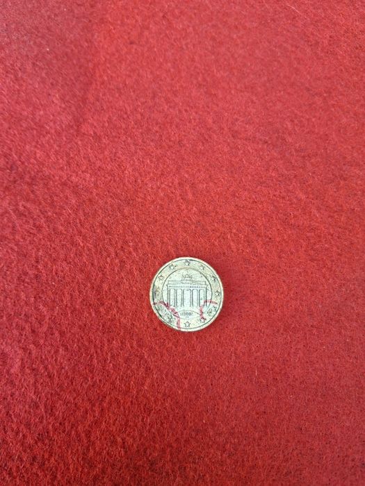 Moeda de 50 cêntimos, Euro Alemanha, erros de cunhagem, 2002