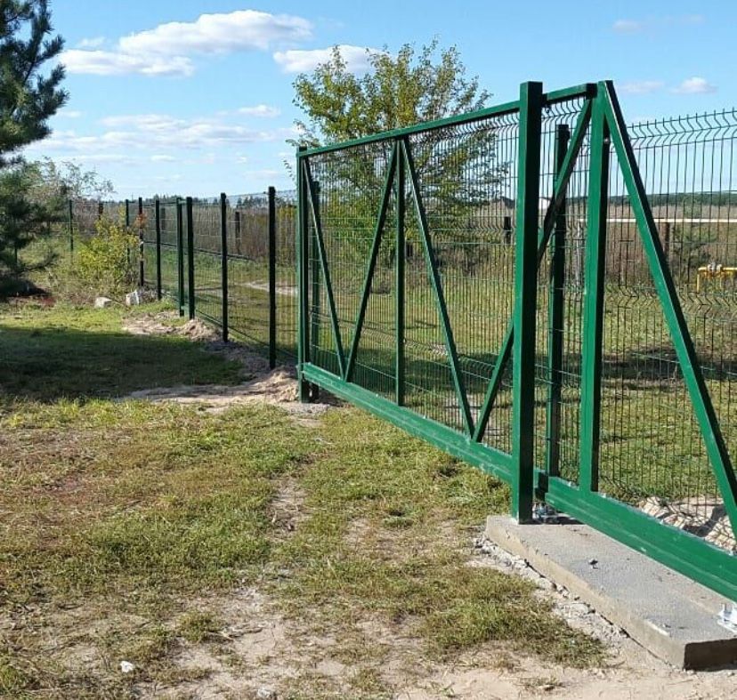 Забори під ключ. Забори з євросітки Отмоски. Площадки Бетонні роботи.
