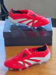 AdidasPREDATOR ELITE FG Czerwone buty piłkarskie R.42