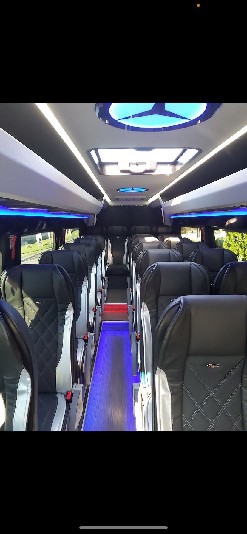 Przewóz osób pojazdem typu van 8osób, mikrobus i MBsprinter.