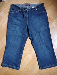 Spodnie jeansowe S/M rybaczki bermudy jeansy elastan 36