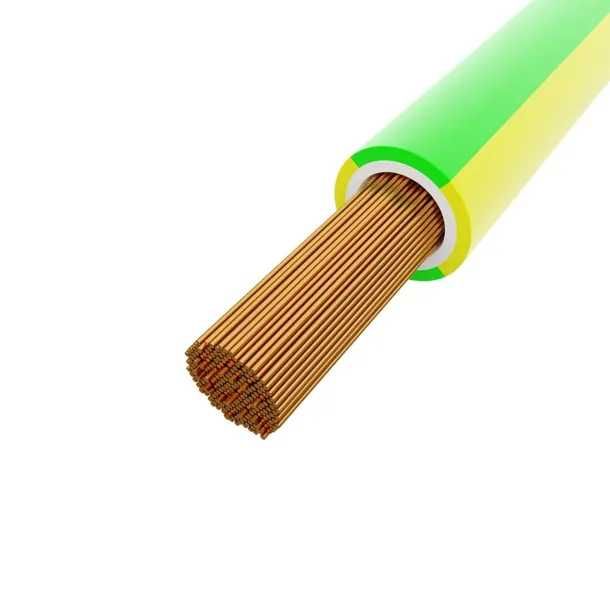 Przewód uziemiający, zasilający LYY 6mm2 żółto zielony  super cena