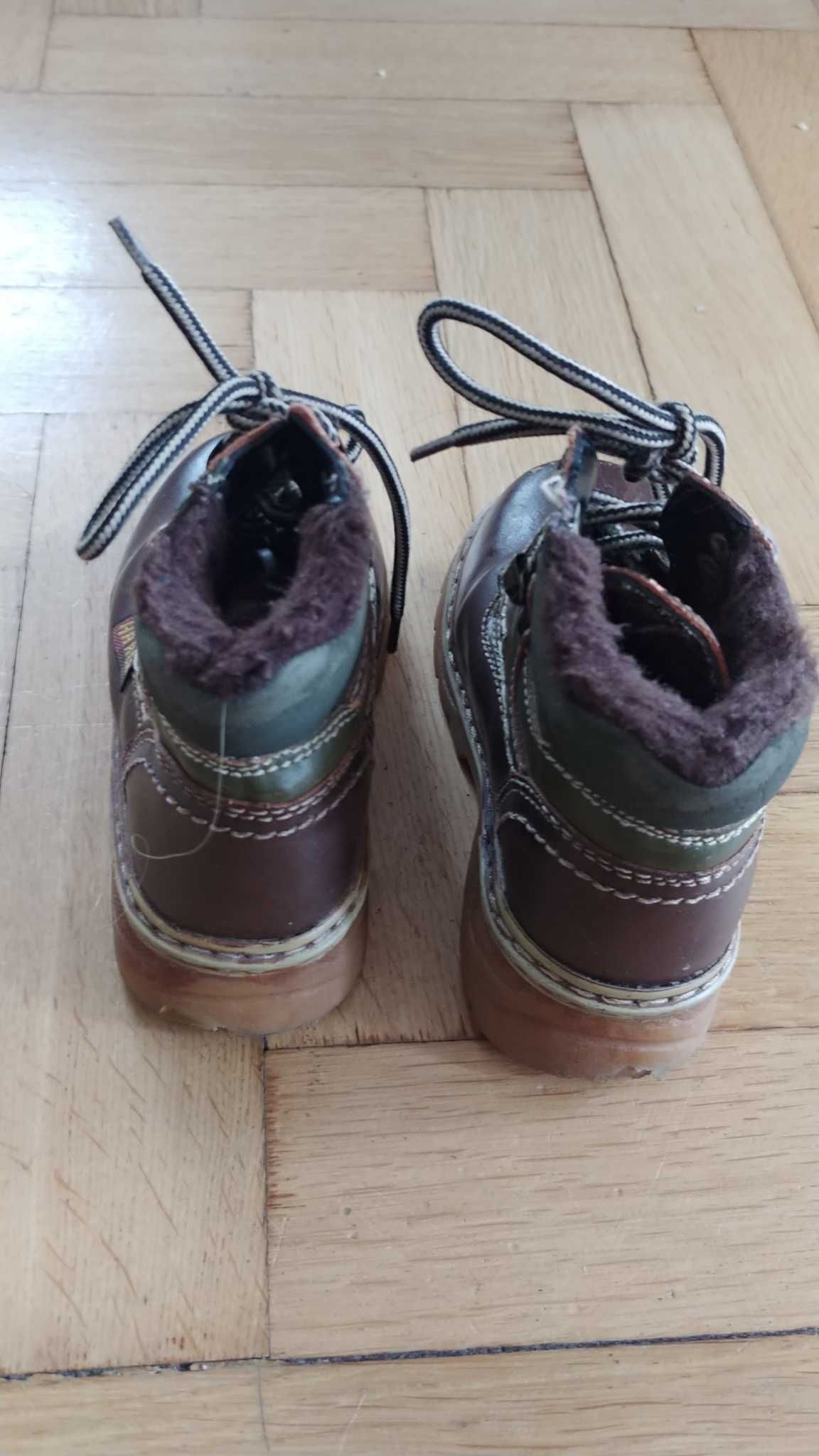 Buty dziecięce ocieplane, zimowe, trapery - roz. 25