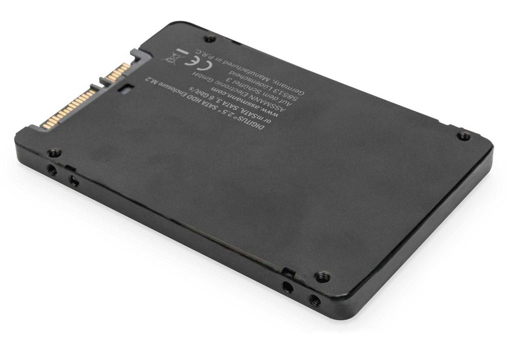 Adapter dysku SSD M.2 SATA/mSATA do 2,5" Digitus DA-71118  aluminiowy