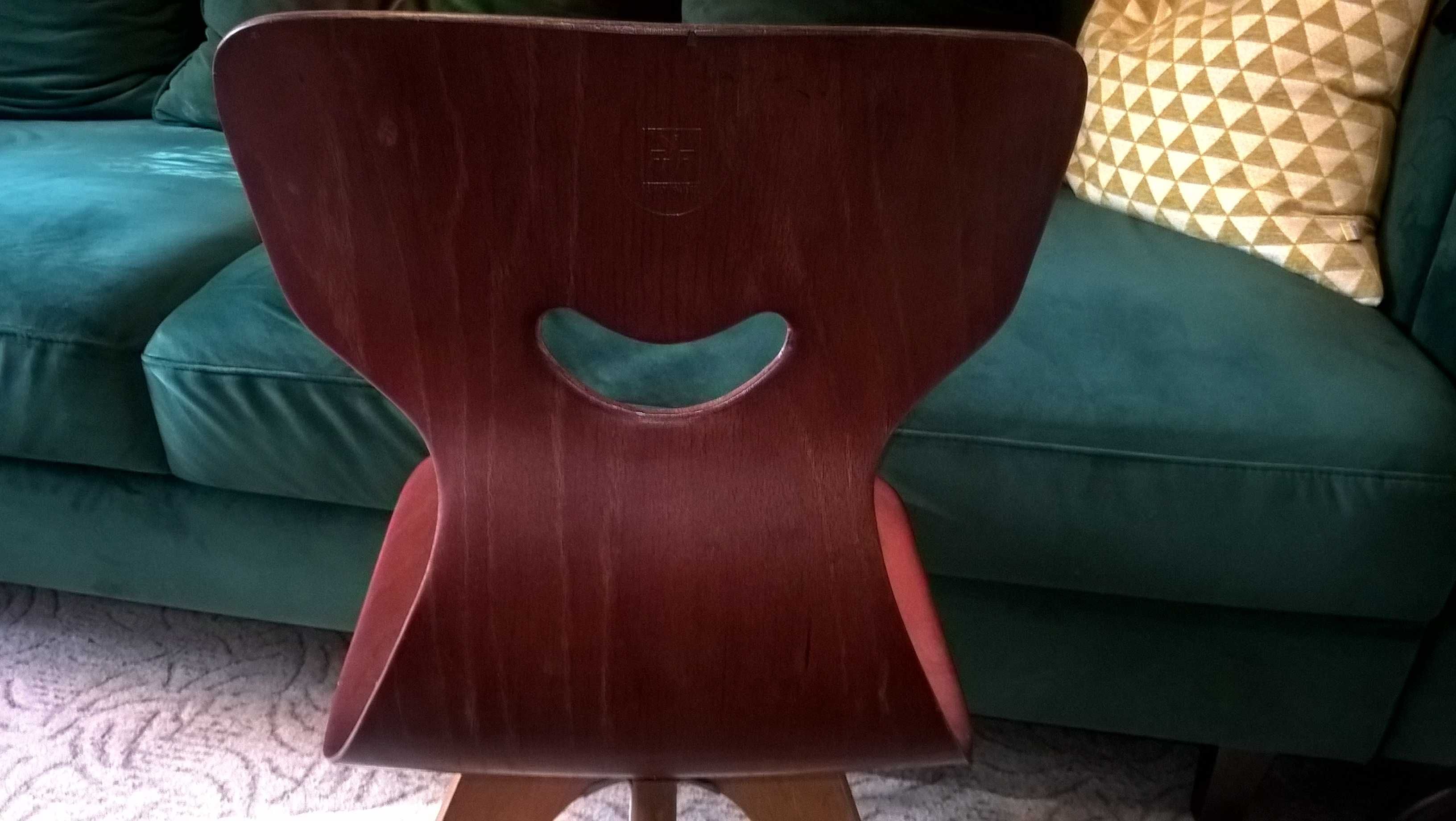 Unikatowe krzesło Schulmobel Vintage z lat 60-tych