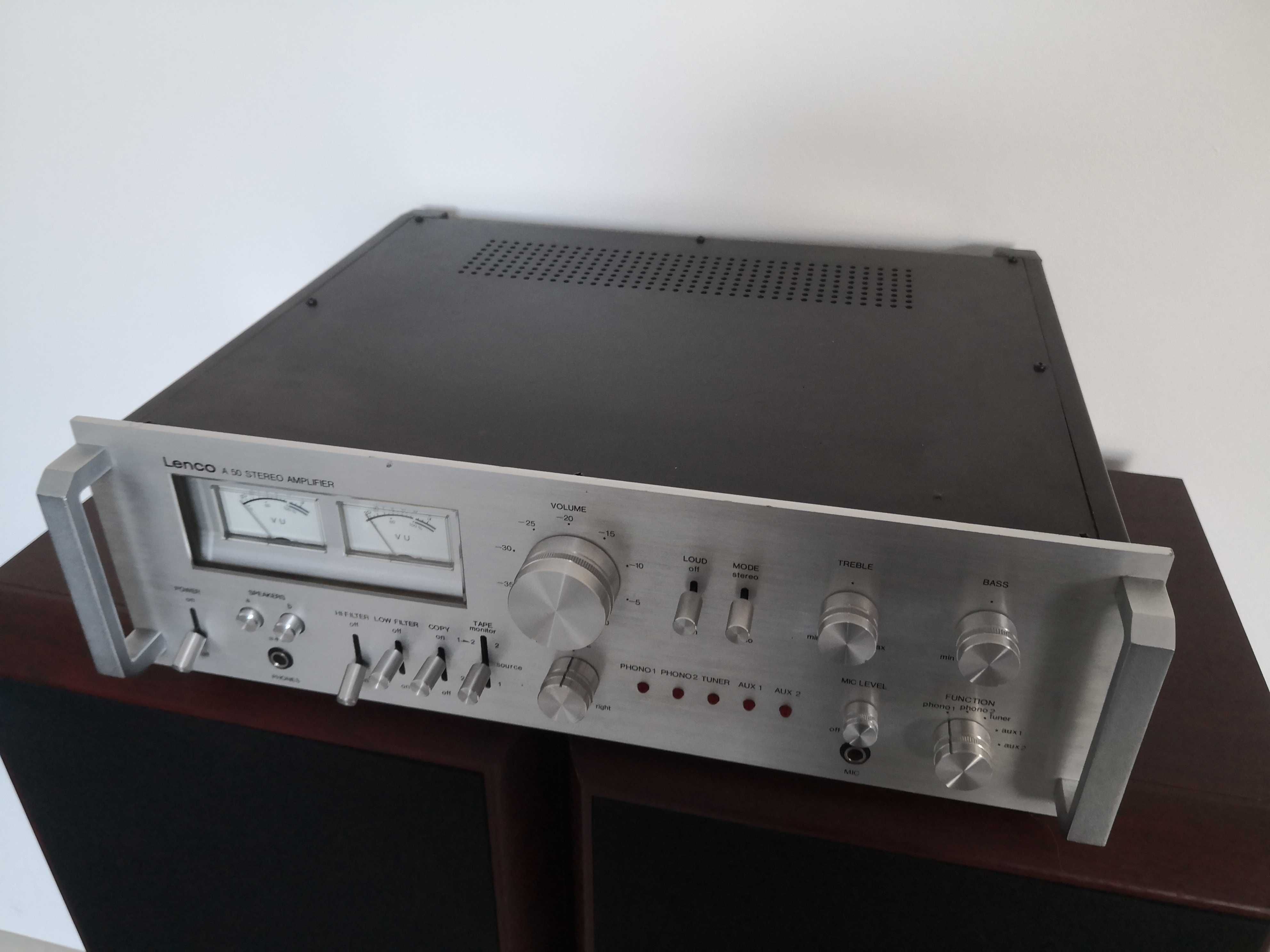 Wzmacniacz stereo LENCO A-50/ VINTIGE/Ładny stan