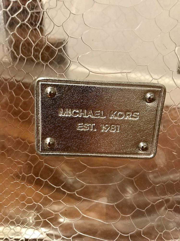 Przezroczysta oryginalna duża torebka Michael Kors na plaże, na lato